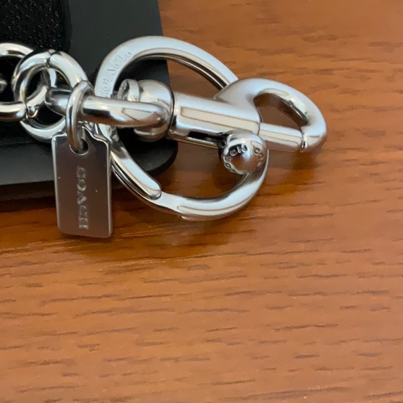 Coach Leather Beachball Bag Charm Keychain - Picture 2 of 6